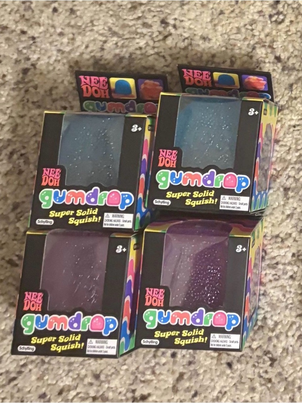 Needoh Gumdrop Super Solid Squish - Purple